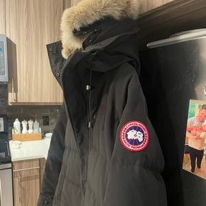Canada Goose Shelburne Womens Large Black Parka